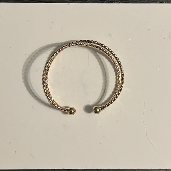 Gold thin adjustable toe ring - Picture 4 of 4